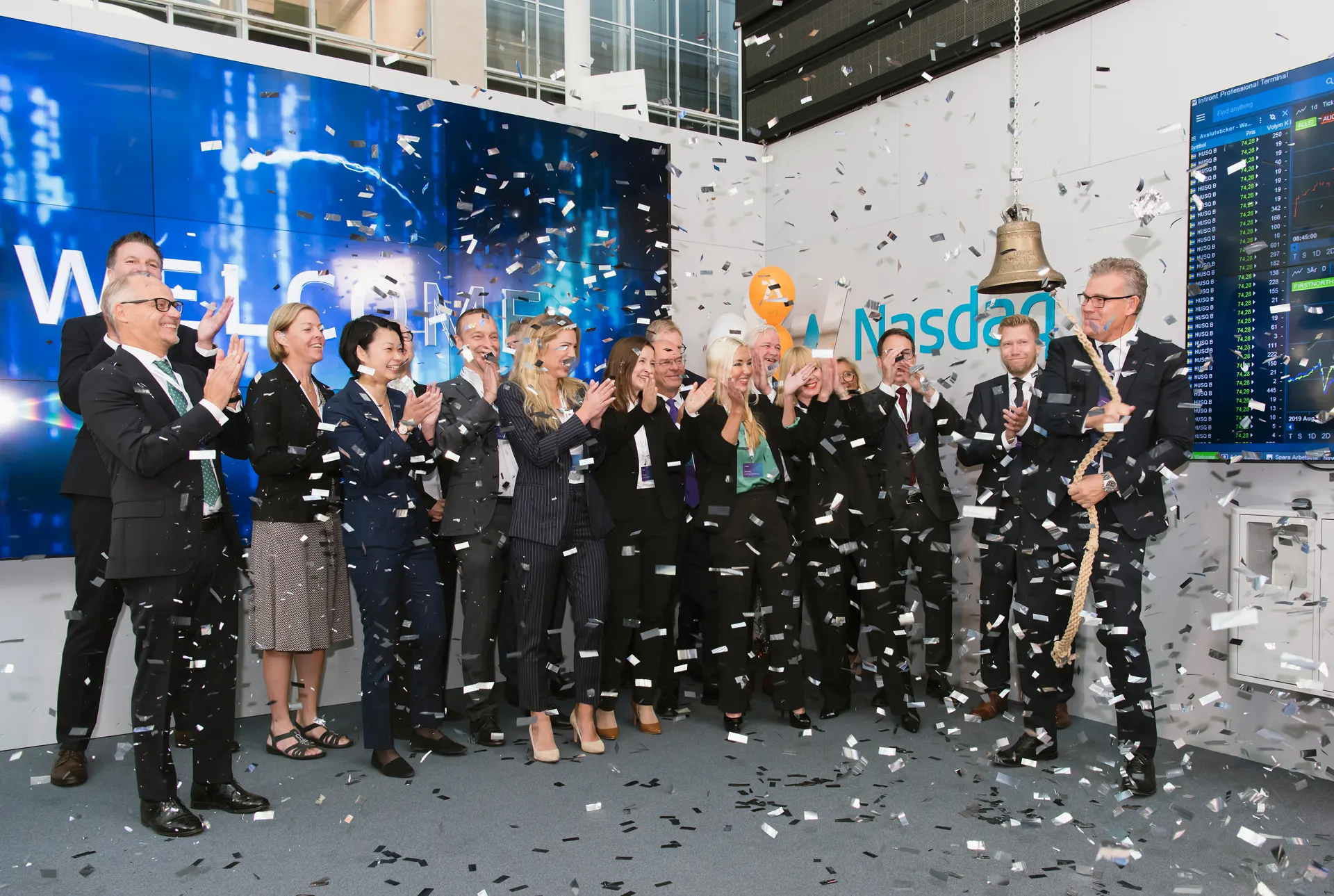 Acto de salida a bolsa de Alleima en el Nasdaq de Estocolmo en 2022